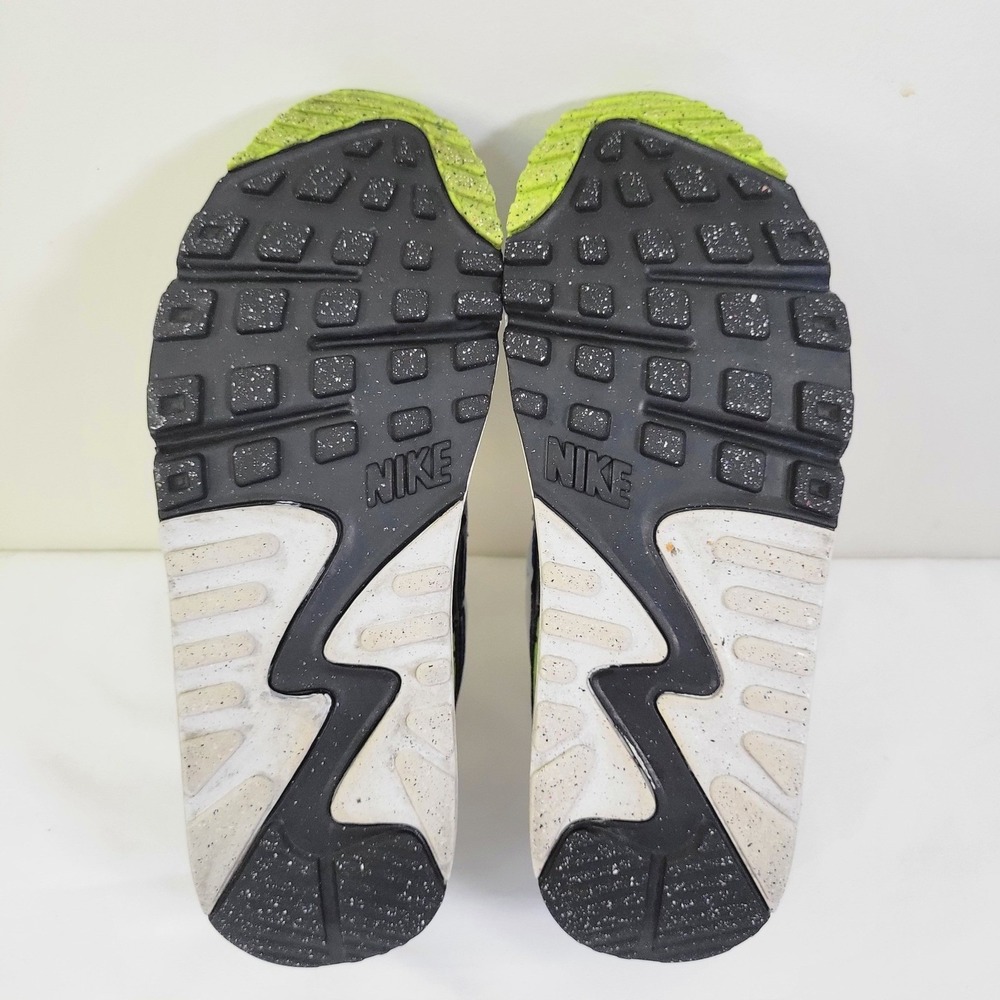 Nike Air Max 90 White Blue Volt Sneakers DH8010-102 Mens 6.5 Womens 8 - Picture 5 of 6